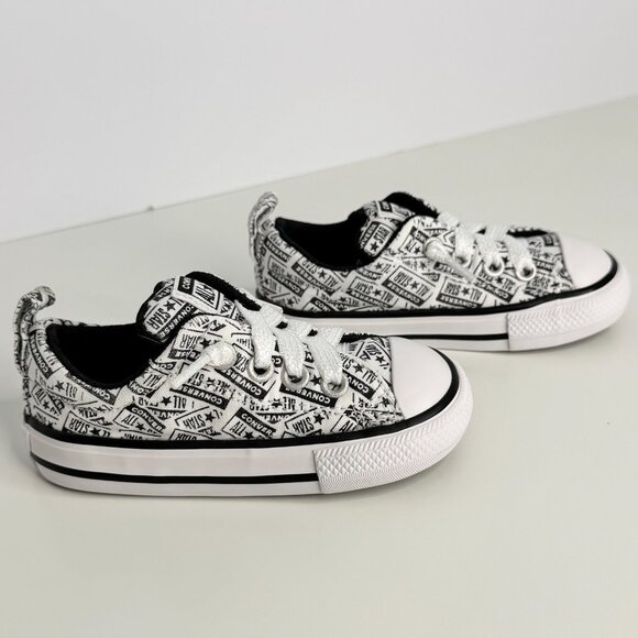 Converse All Star Canvas signature Sneakers - Black/White - Toddler Size 5 - Picture 4 of 9